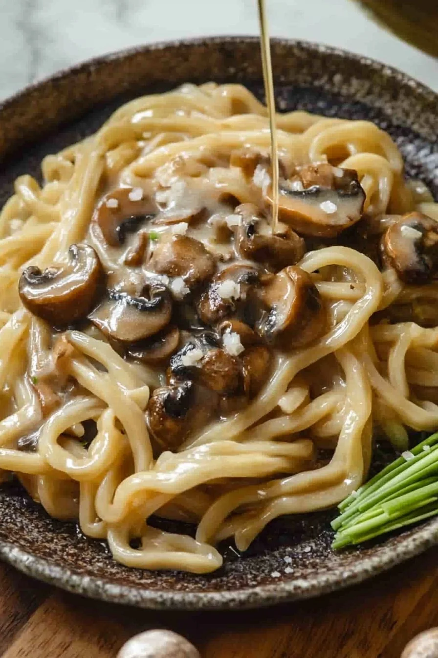Creamy Mushroom Udon