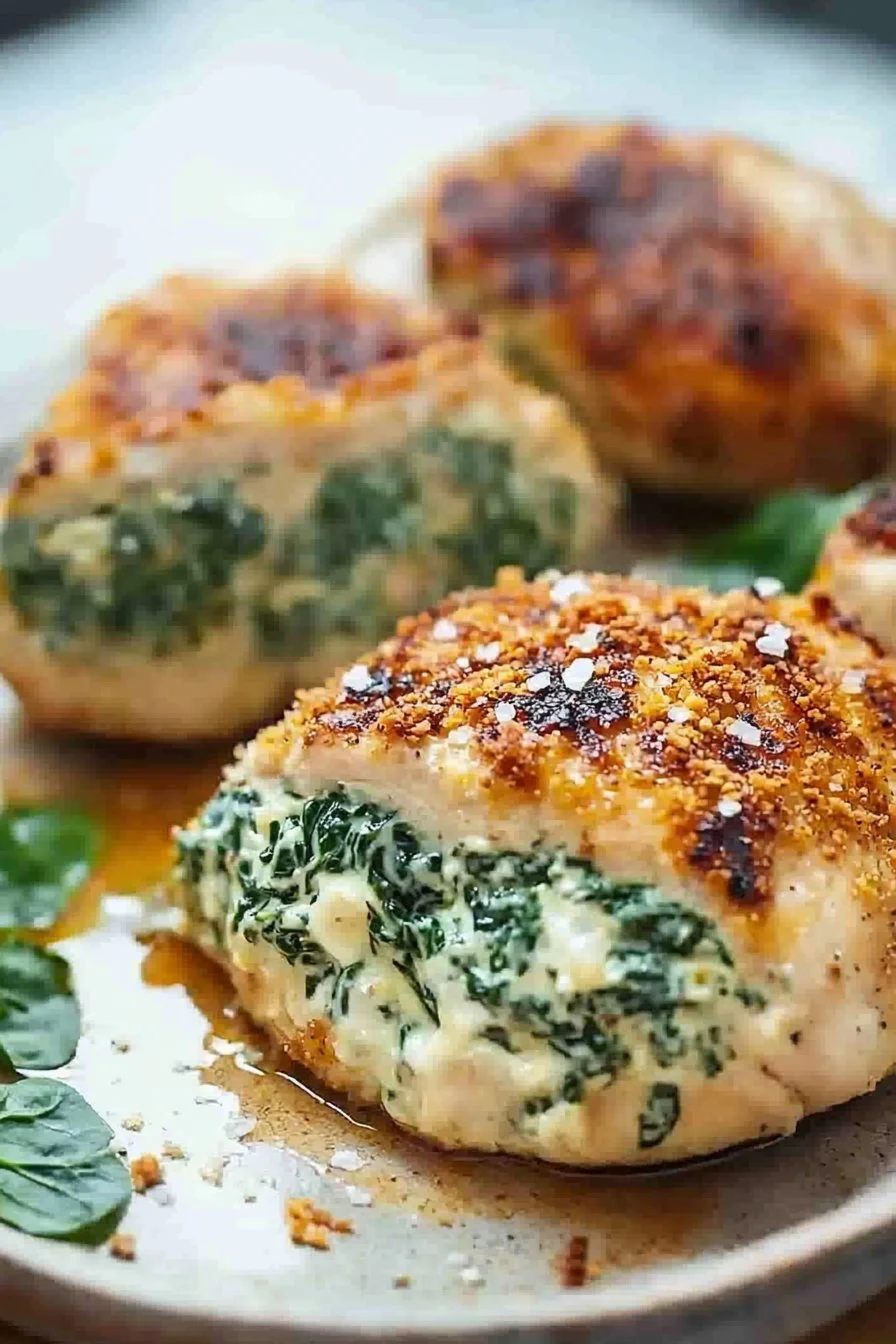 Creamy Spinach Stuffed Chicken Breasts