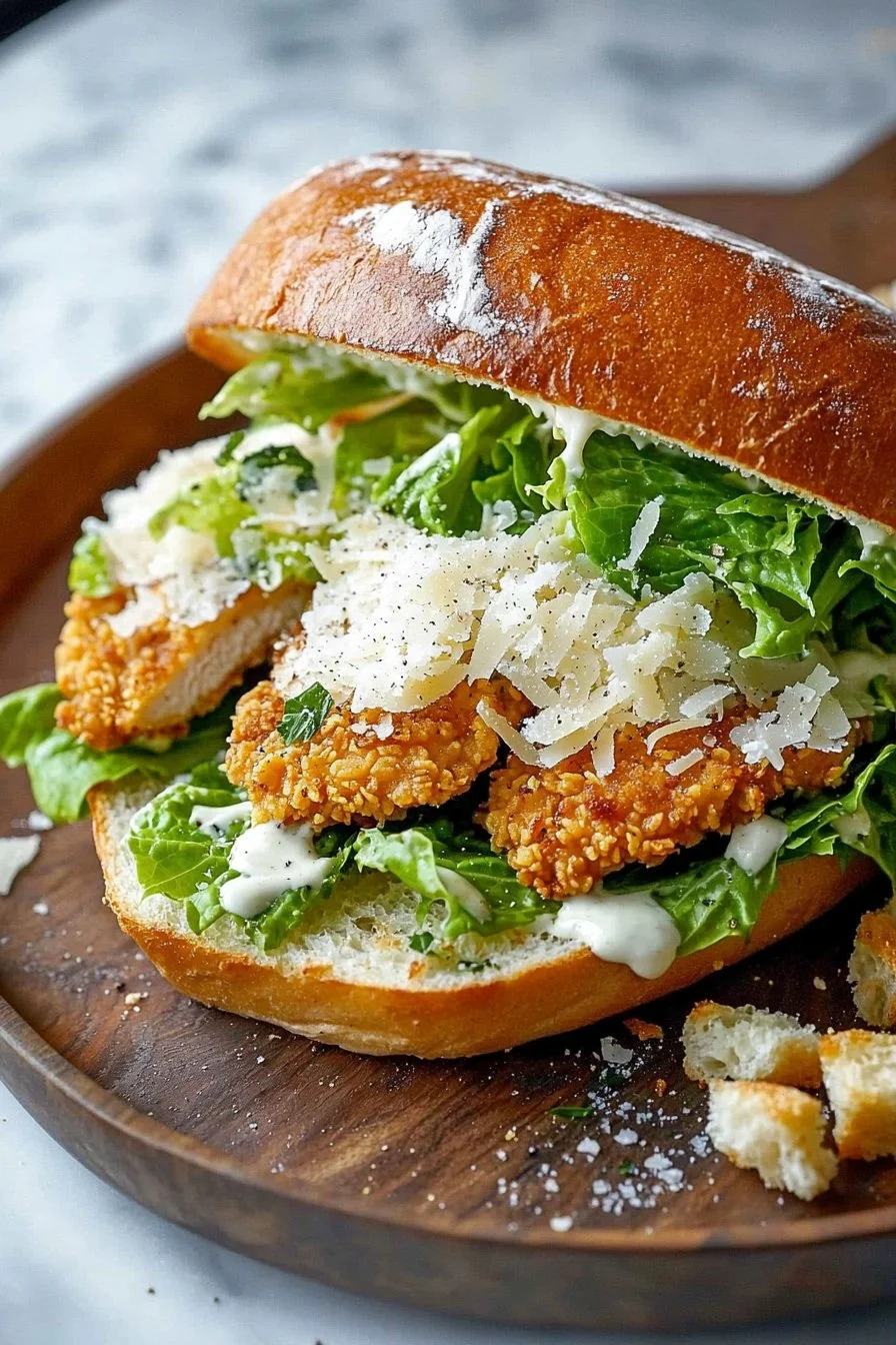 Crispy Chicken Caesar Sandwich