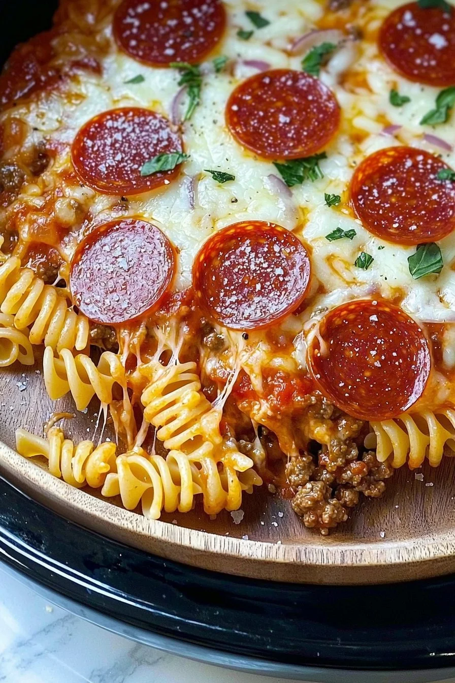 Crock-Pot Pizza Casserole