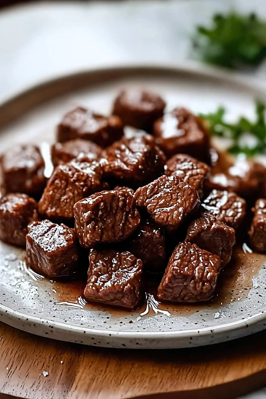 Easy Crockpot Steak Bites