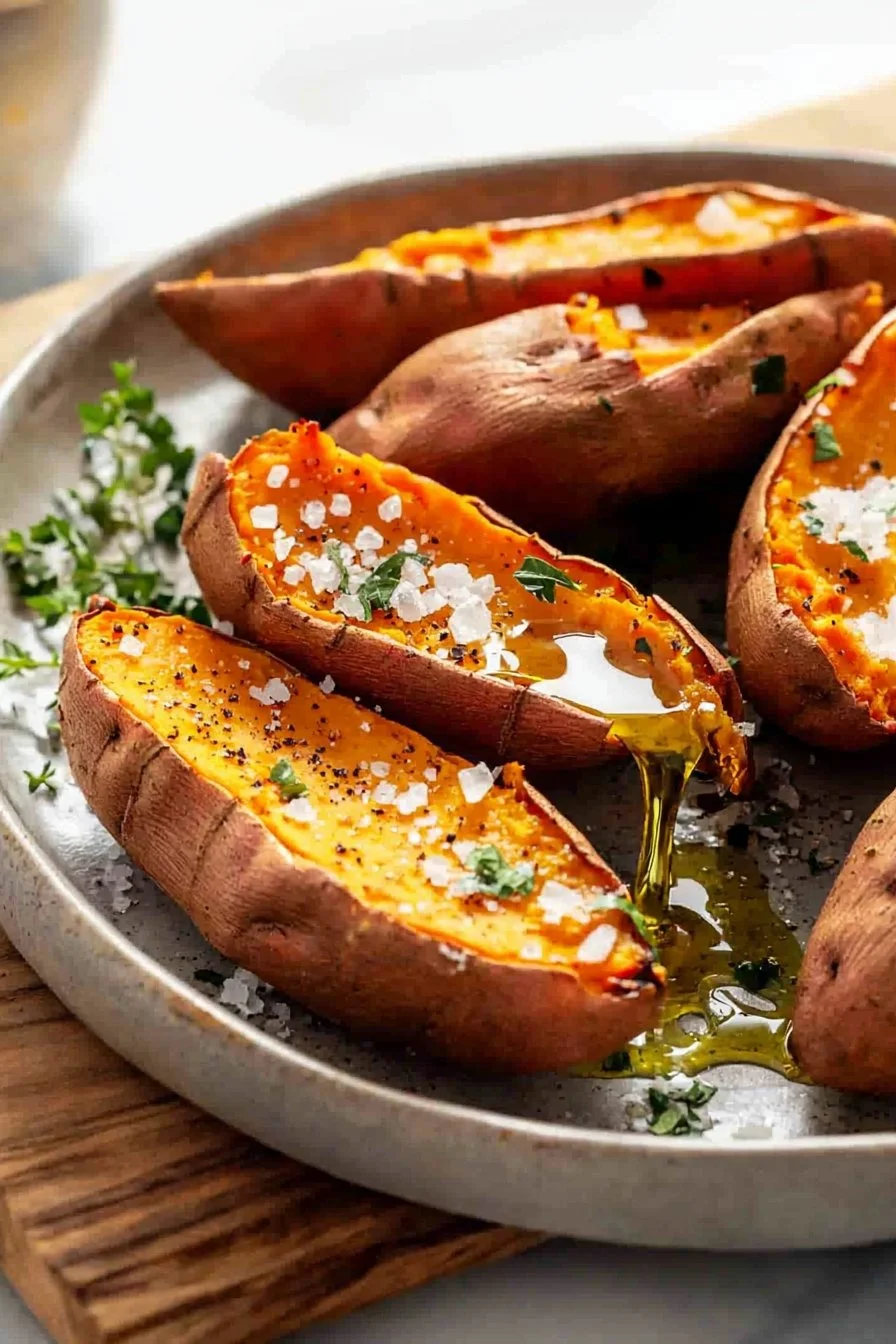 Easy Oven Baked Sweet Potatoes