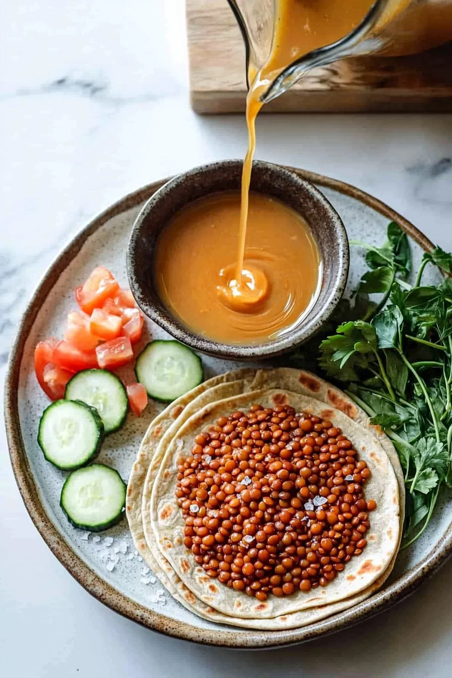 Easy Red Lentil Wraps
