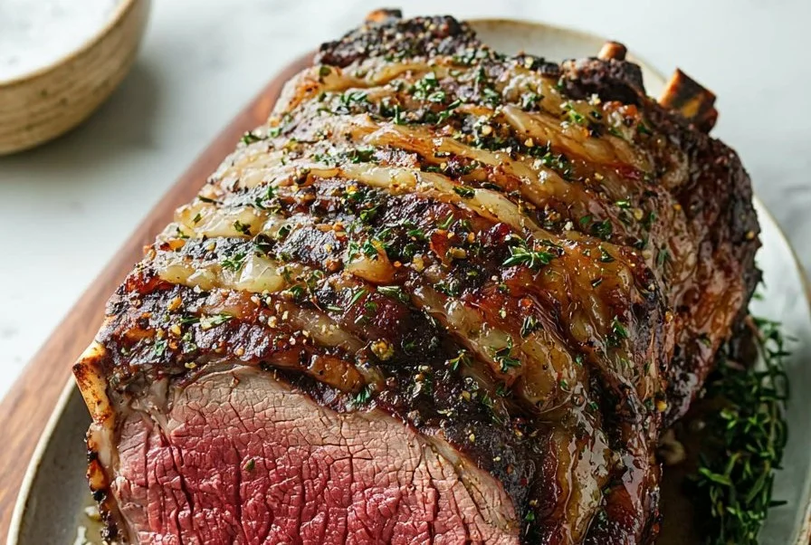 Garlic Herb Prime Rib Roast