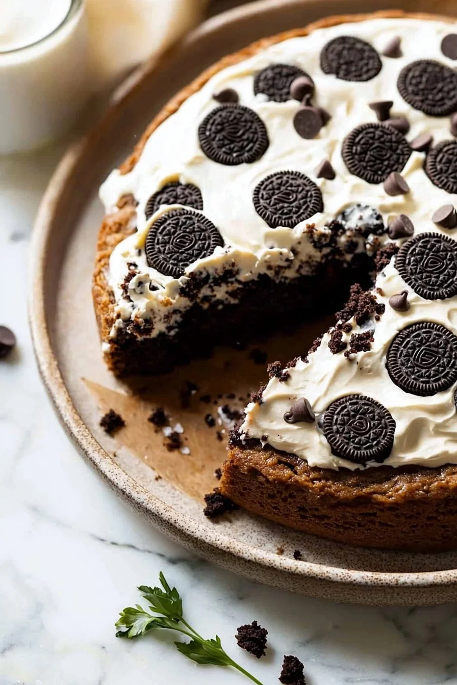 Gooey Oreo Cookie Cake