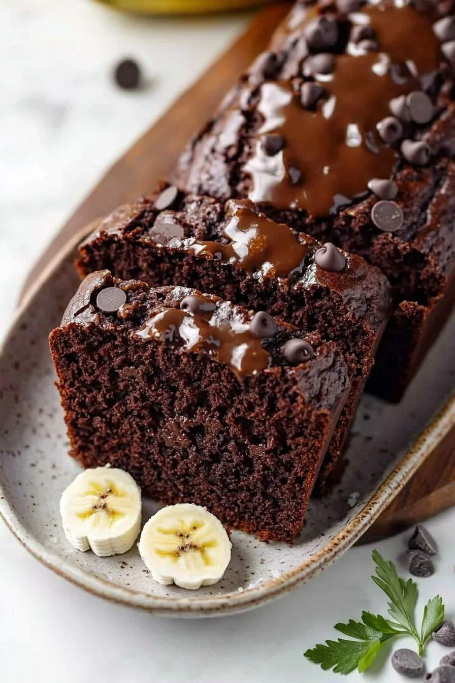 High Protein Chocolate Banana Bread