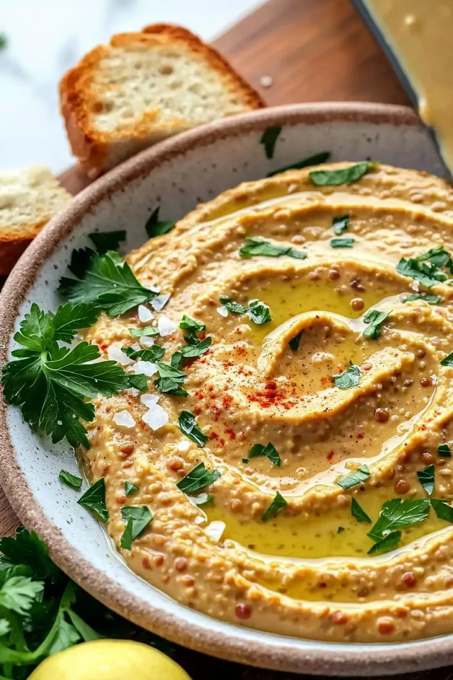 High-Protein Vegan Red Lentil Sandwich Spread