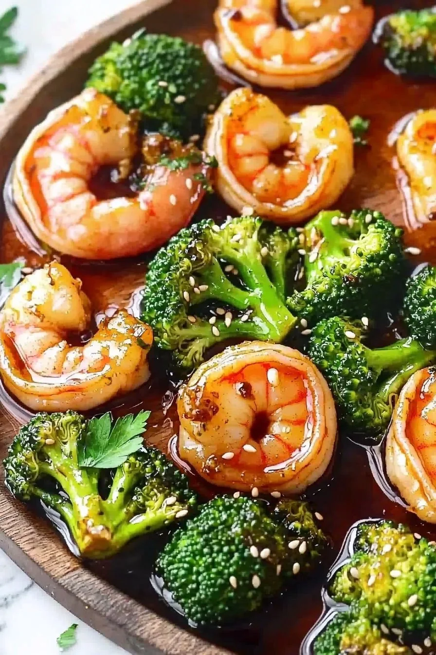 Honey Garlic Shrimp and Broccoli