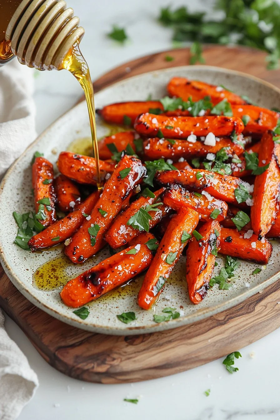 Honey Glazed Roasted Carrots