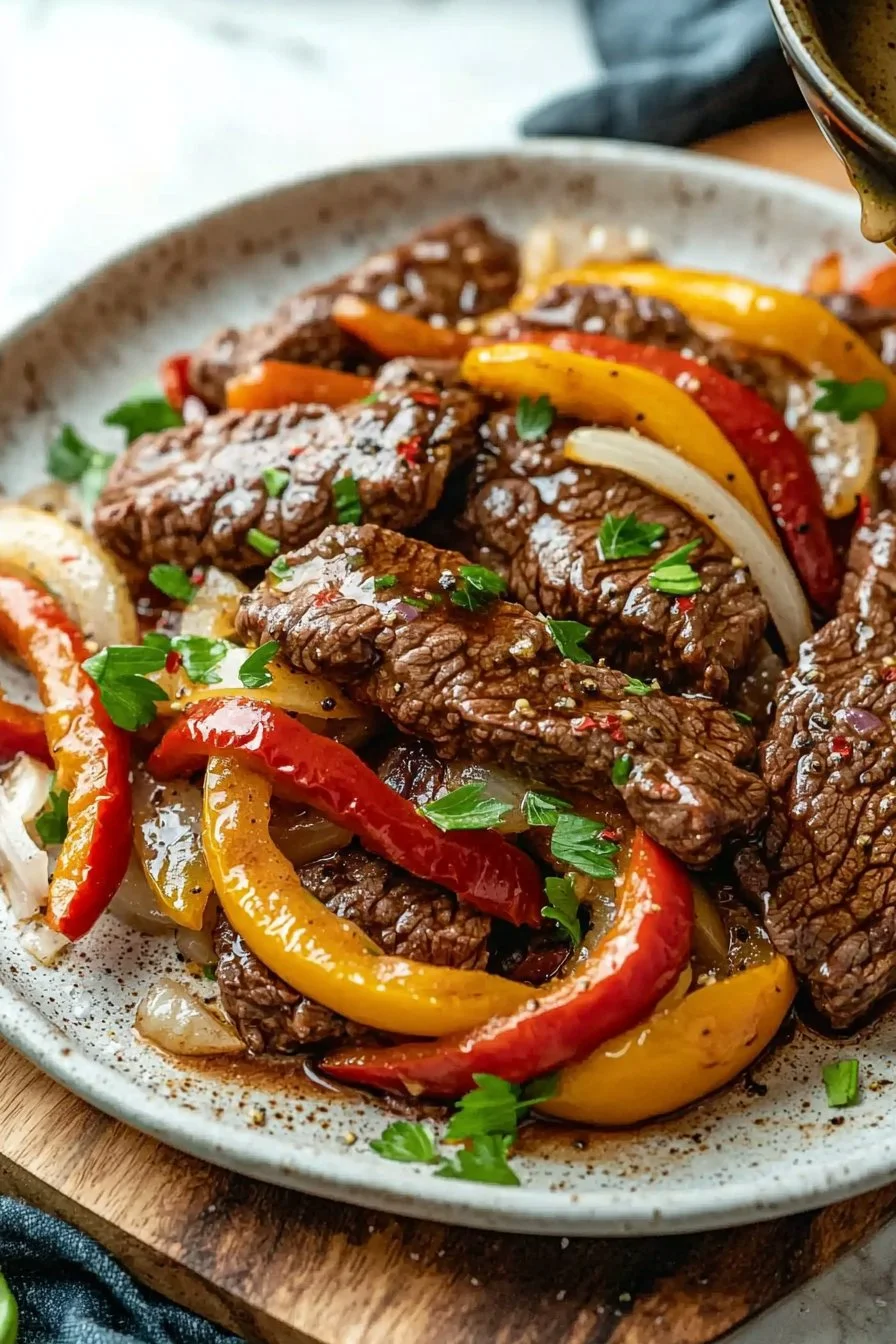 Keto Beef Pepper Steak