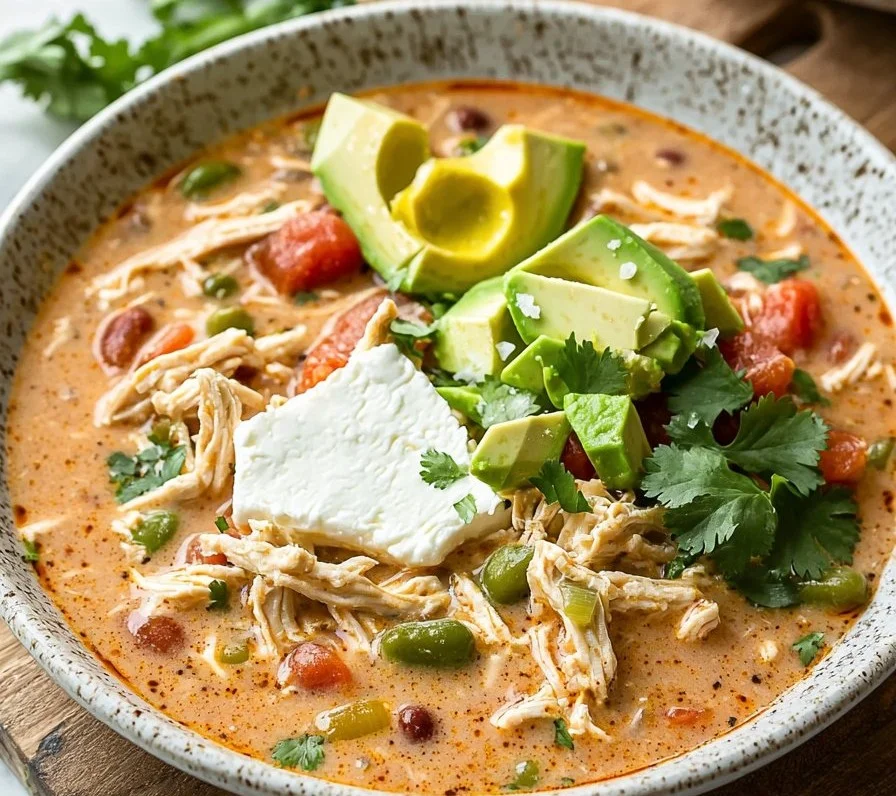 Keto Cream Cheese Chicken Chili