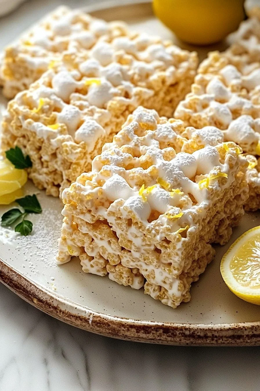 Lemon Rice Krispy Treats