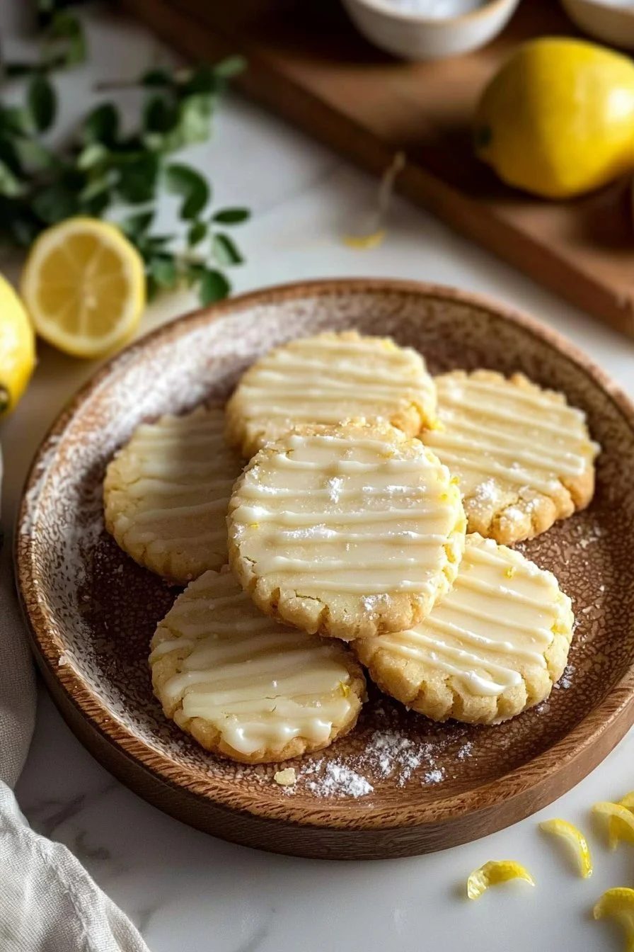 Lemon Shortbread Cookies