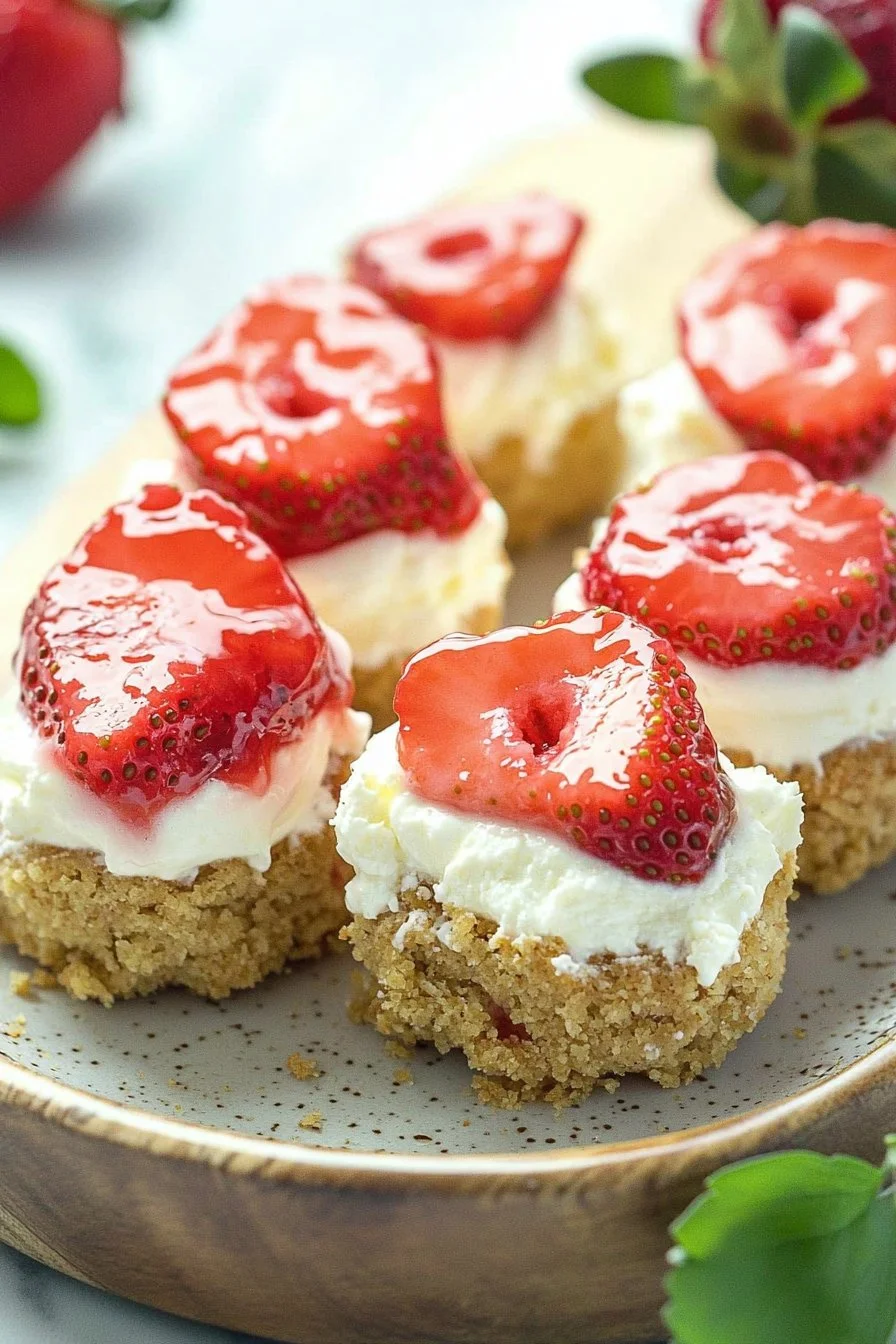 Mini Strawberry Cheesecakes