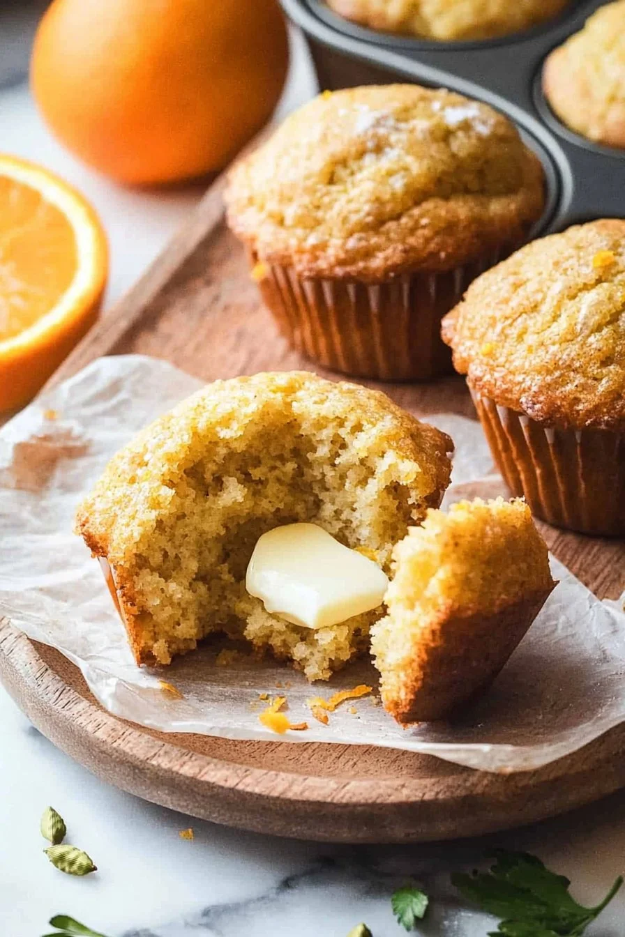 Orange Cardamom Muffins
