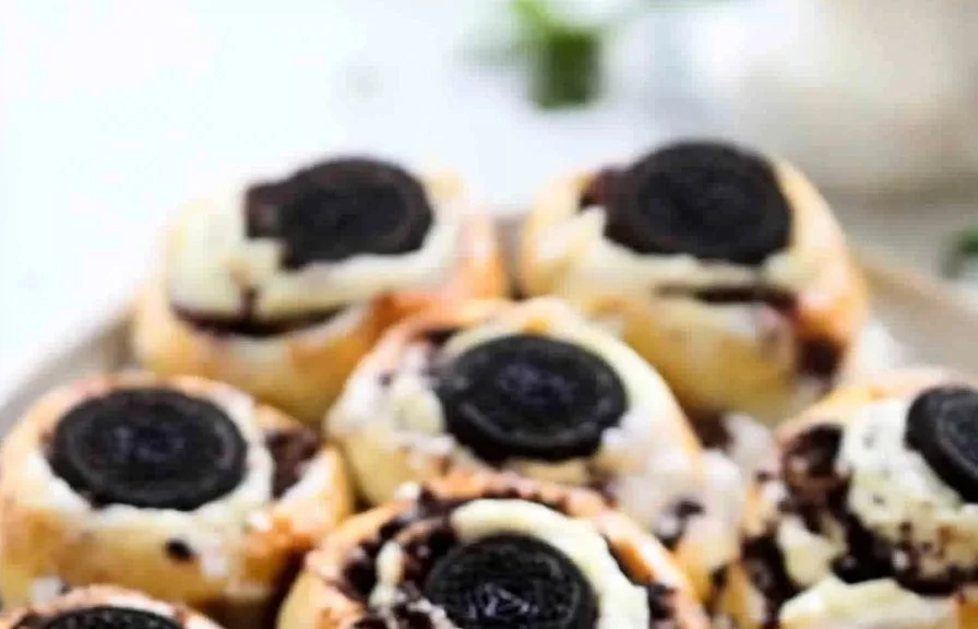 Oreo-Stuffed Cinnamon Rolls