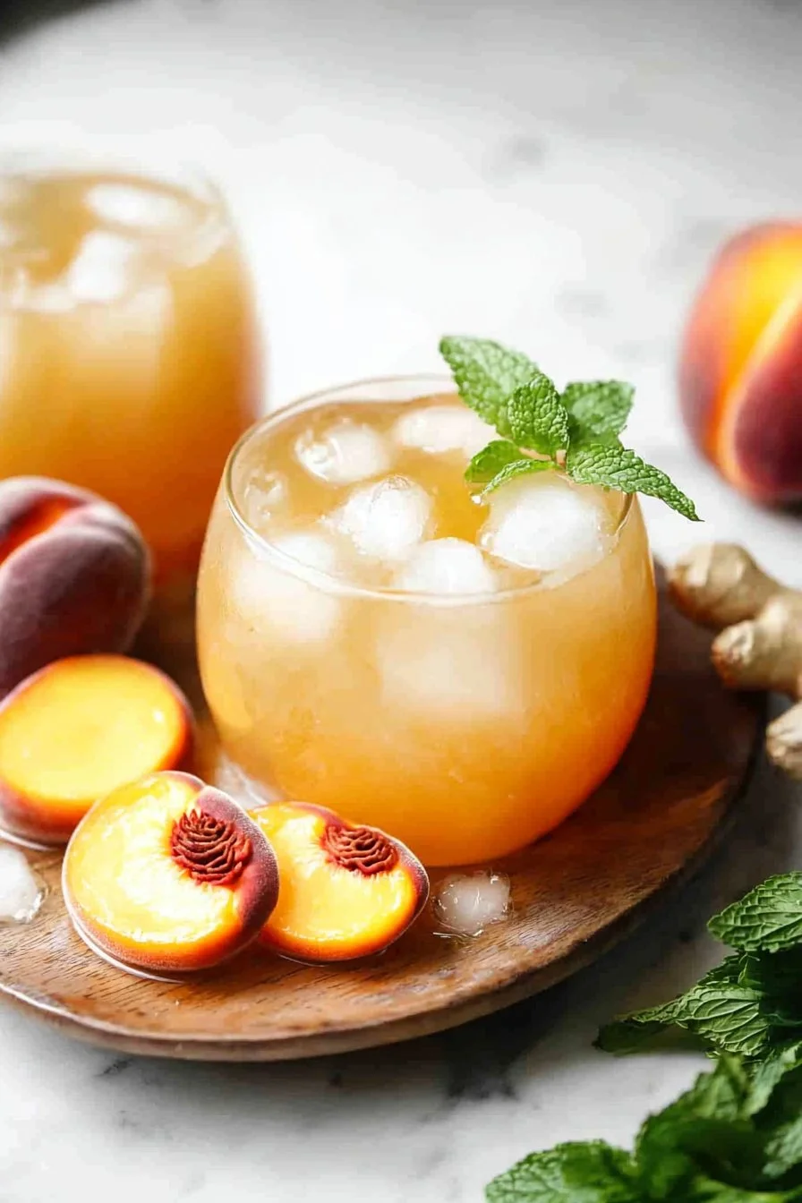 Peach Ginger Mocktail
