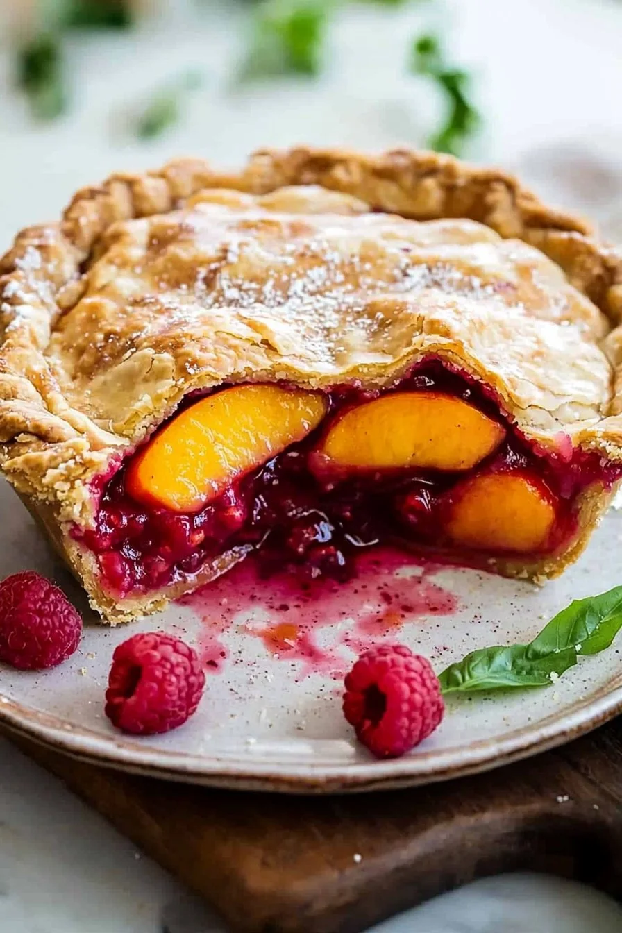 Peach Raspberry Pie