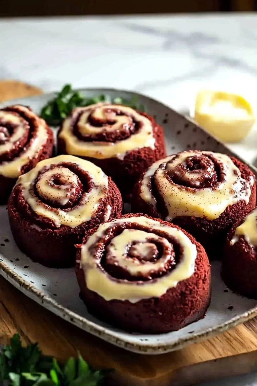 Red Velvet Cinnamon Rolls