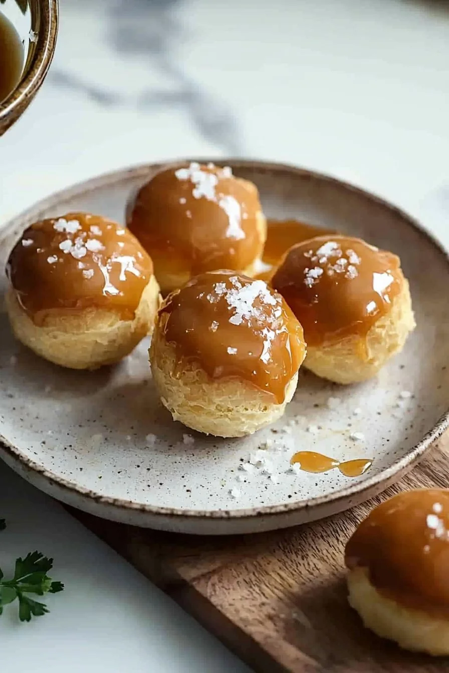 Salted Caramel Profiteroles