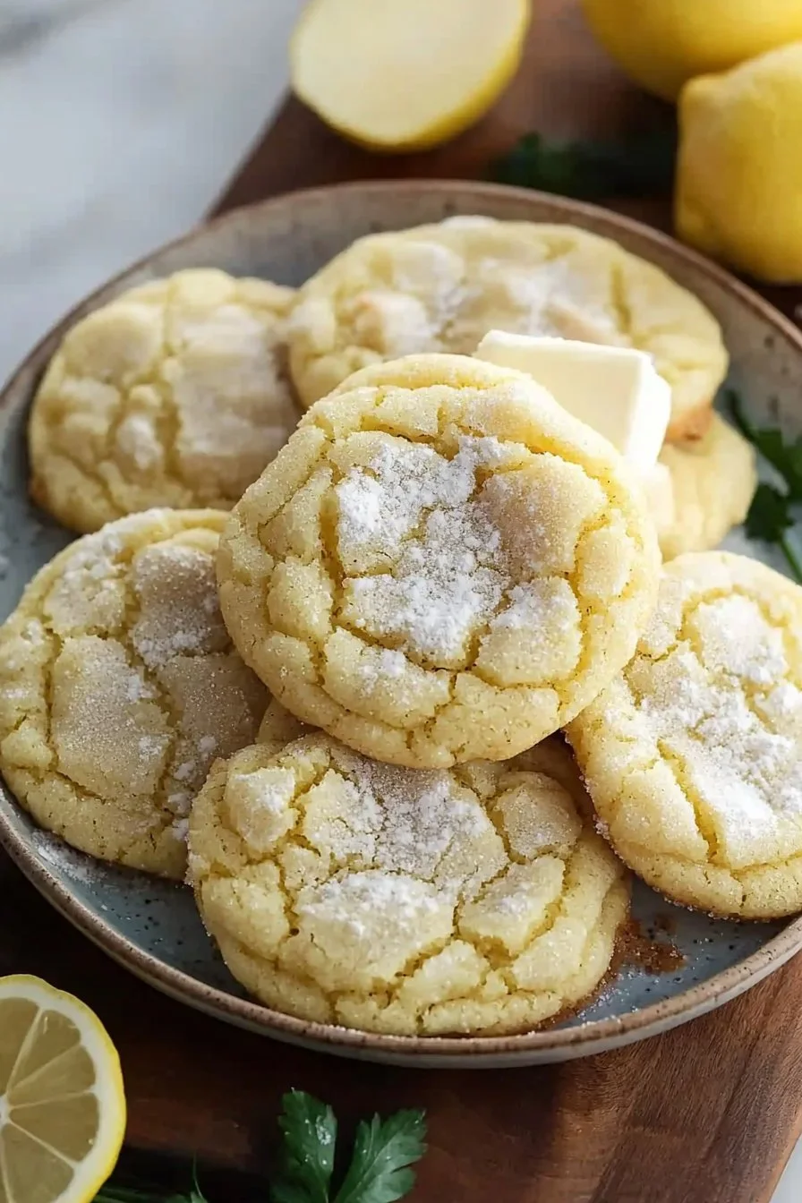 Soft Chewy Lemon Sugar Cookies