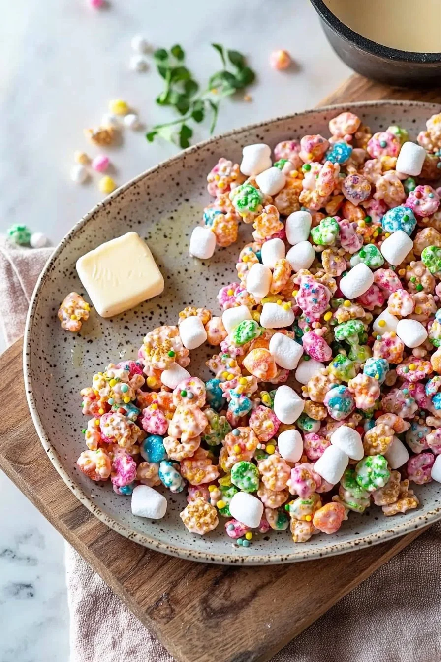 Soft Marshmallow Colorful Cereal Treats