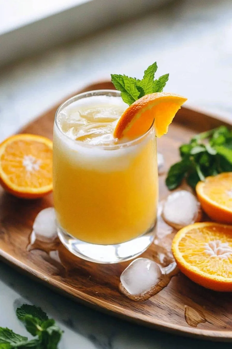 Sparkling Orange Juice Mocktail