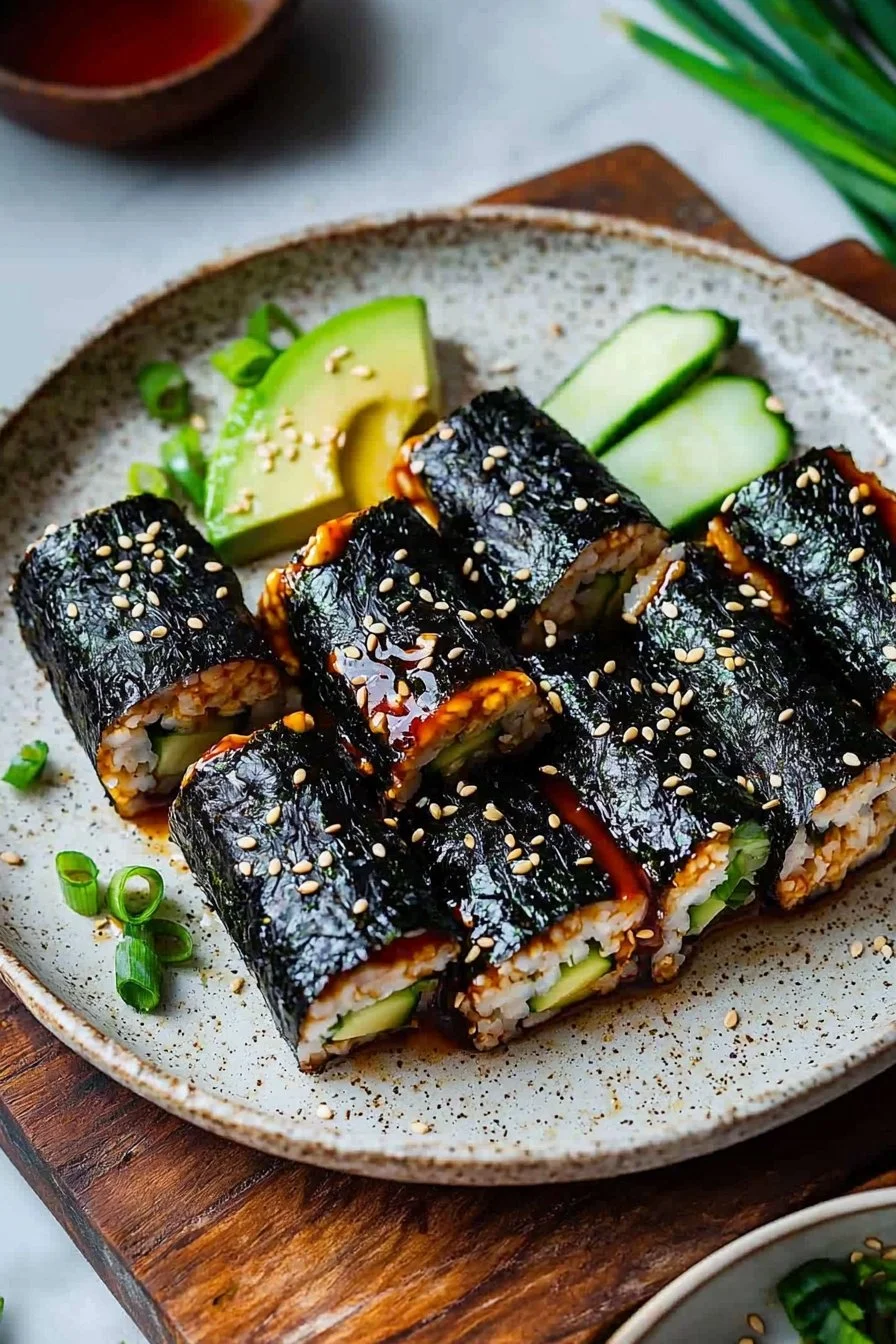 Spicy Seaweed Tofu Rolls