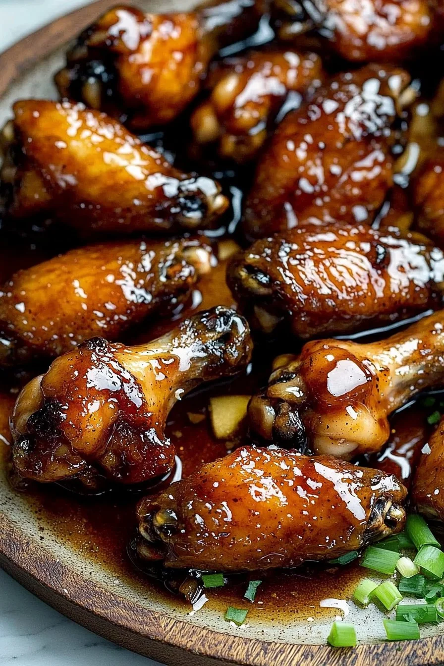 Sticky Maple Apple Chicken Wings