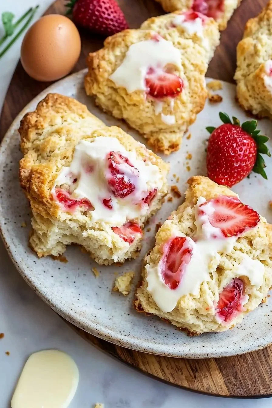 Strawberries and Cream Scones