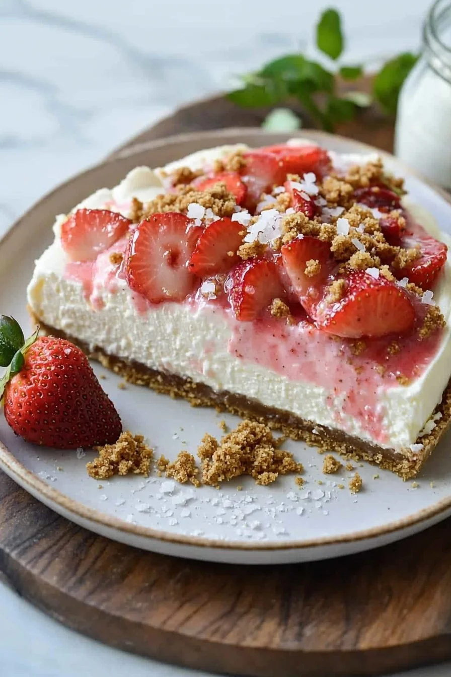 Strawberry Crunch Cheesecake