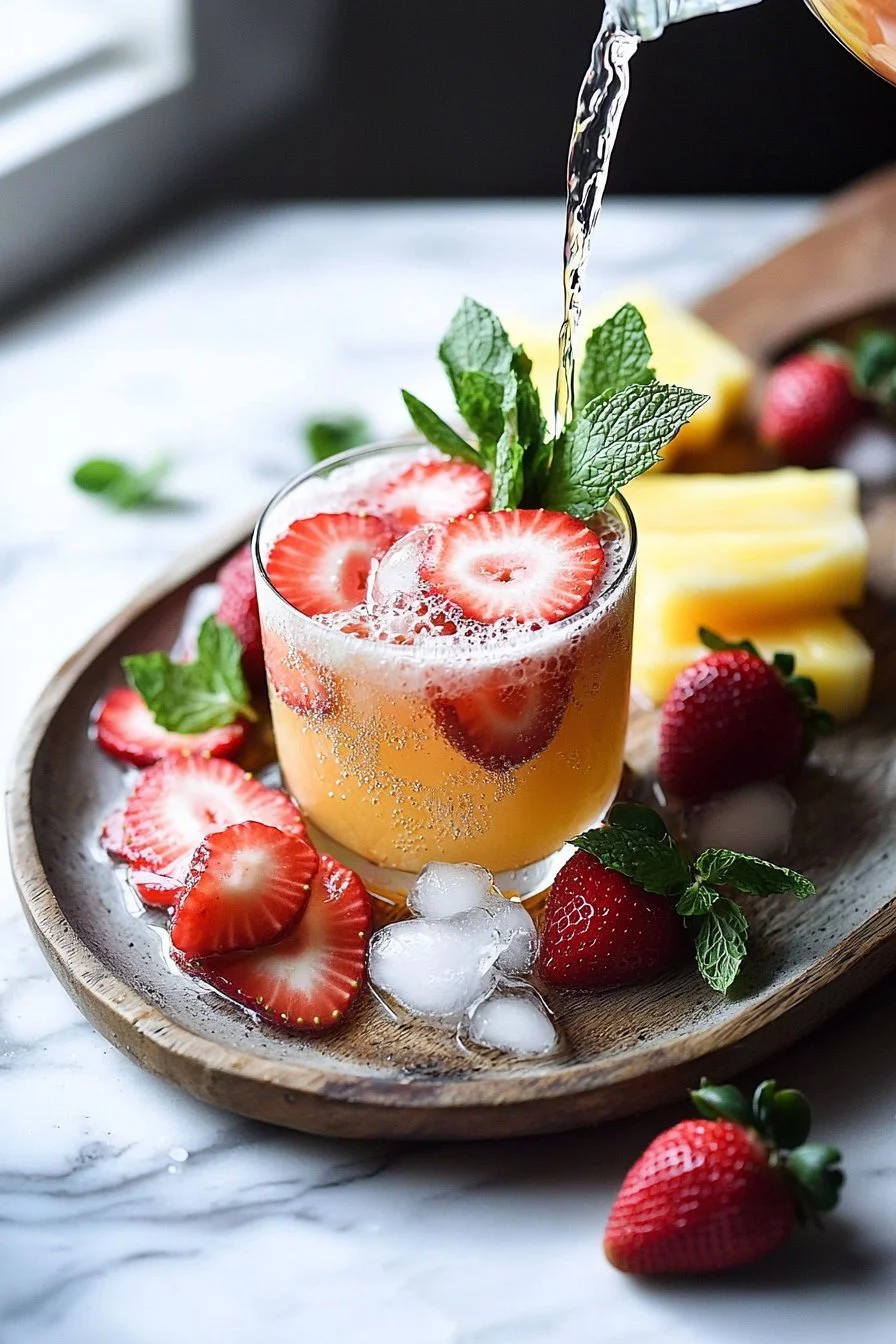 Sunrise Strawberry Mocktail
