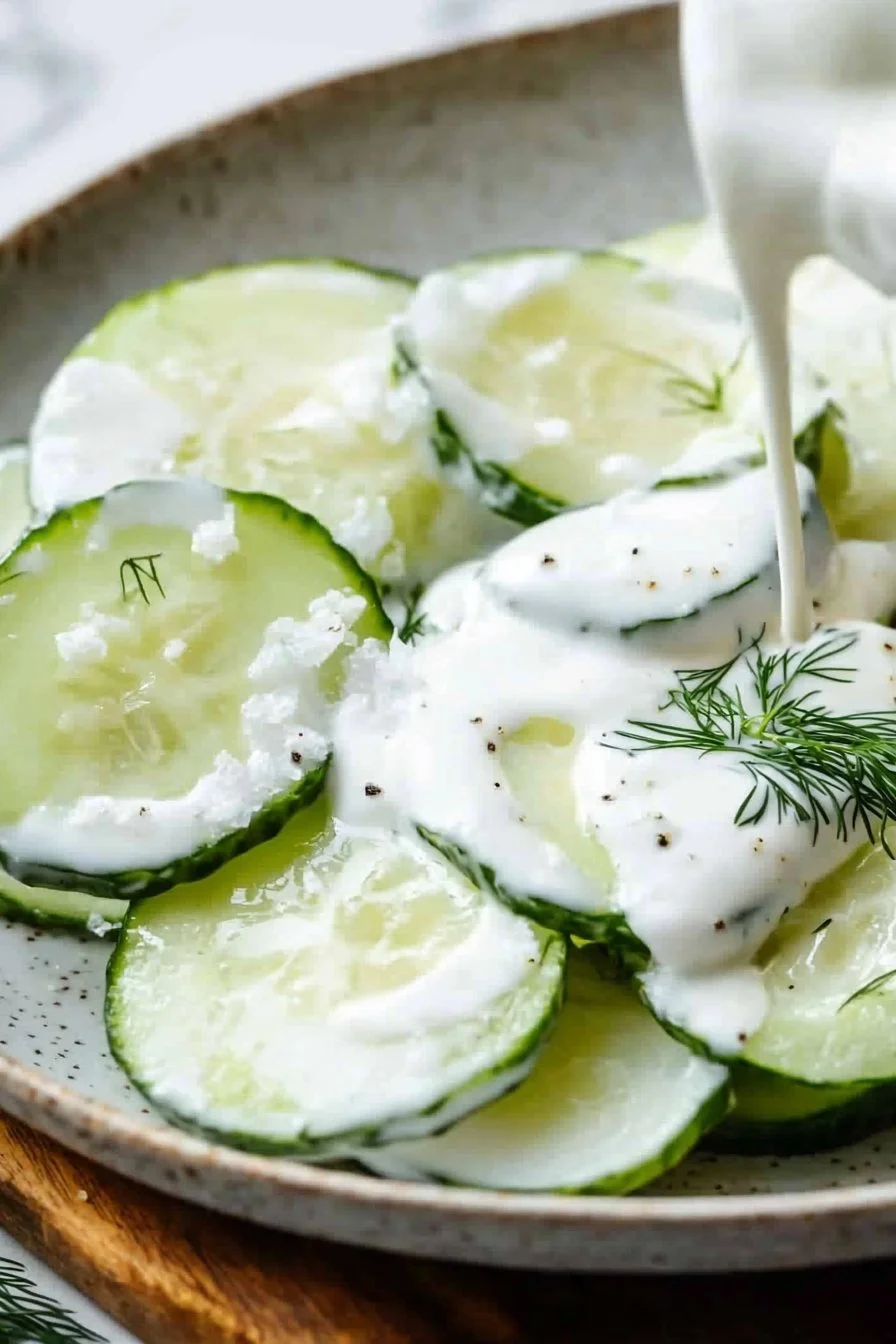 The Best Creamy Cucumbers