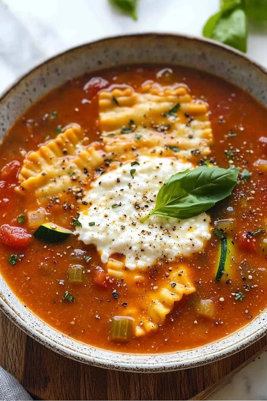 Vegetarian Lasagna Soup
