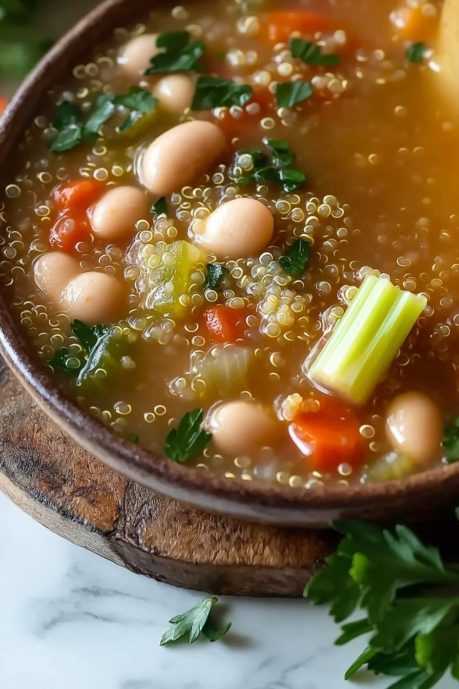 White Bean Soup with Quinoa