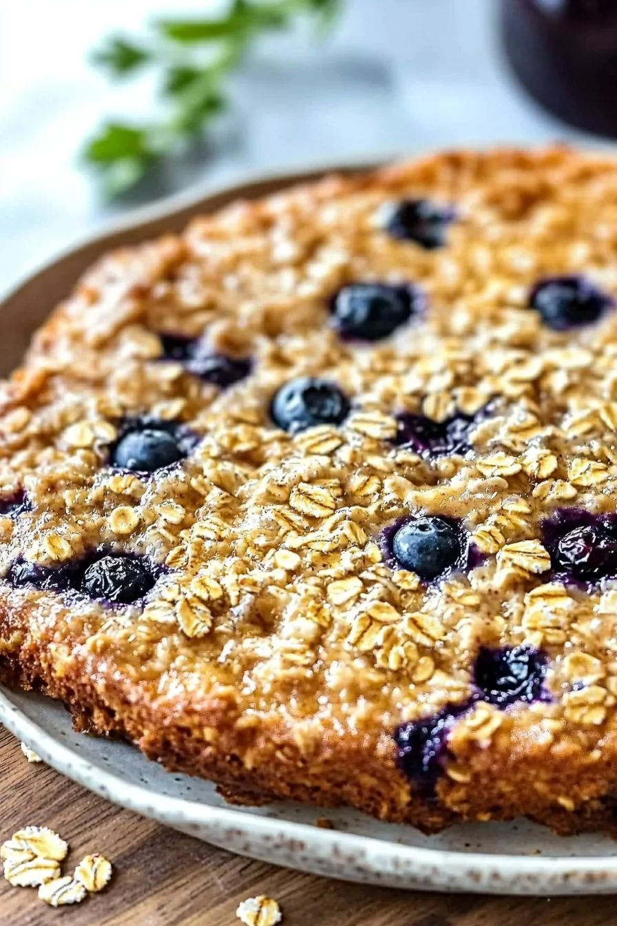 Yogurt Oat Blueberry Breakfast Cake